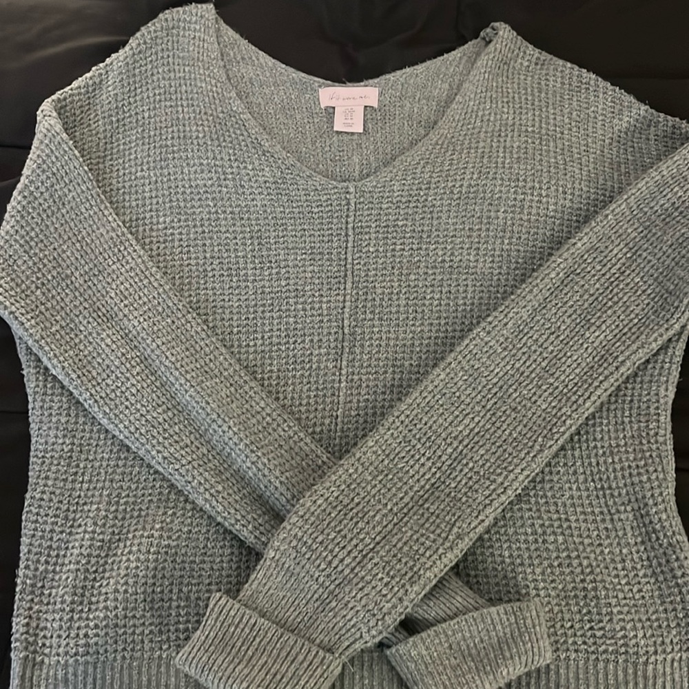 Off the shoulder knit sweater